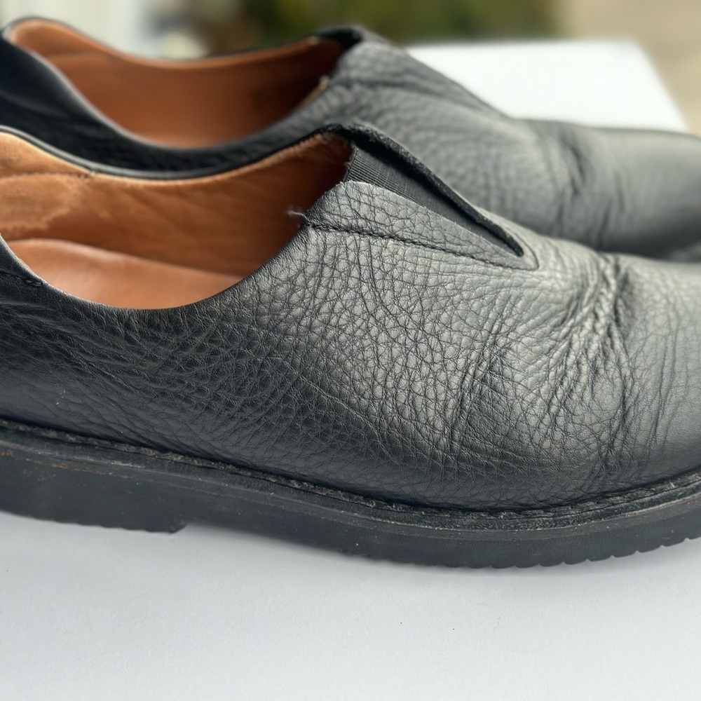1803 Mens Black Leather slip on Shoes Size EU 42 US 8 - 8.5.
